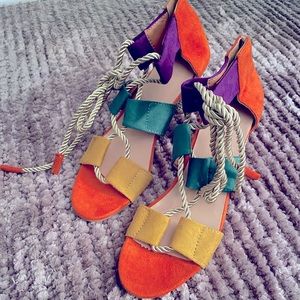 Multi-Color Block Heels - new w/o tags.